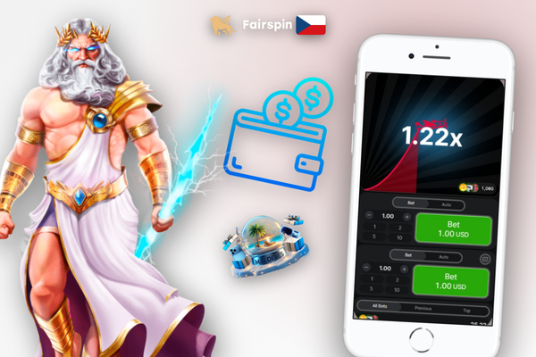 Spuštění Aviator demo režimu v herním katalogu Fairspin Casino