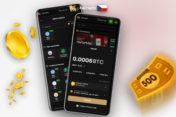 Srovnání metod vkladu – karta, e-peněženka a krypto – podle rychlosti ve Fairspin Casino
