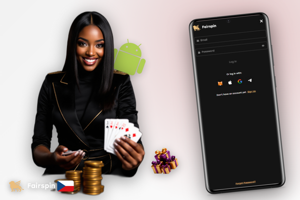 Fairspin Casino vytvoření účtu dokončeno — dashboard s indikátorem Ověřeno a zelenou fajfkou