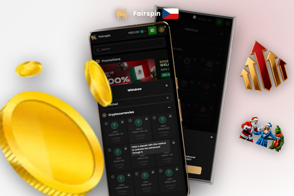 Potvrzení kryptotransakce USDT na mobilu – nejrychlejší výběr ve Fairspin Casino
