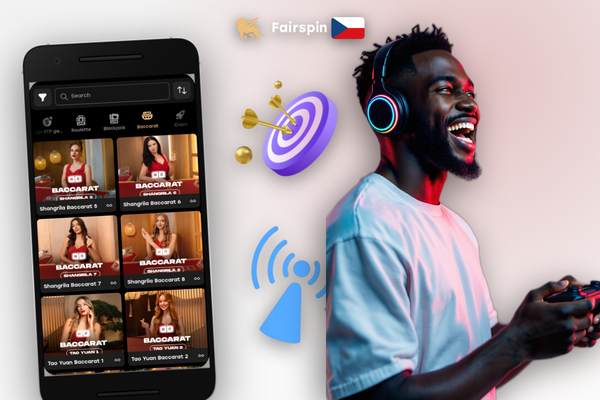 Platební obrazovka v mobilní aplikaci Fairspin Casino — okamžité vklady bez poplatků